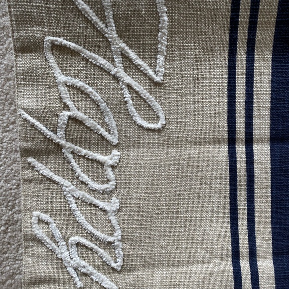 Blue and Beige Hanukkah Holiday Table Runner - Picture 4 of 6